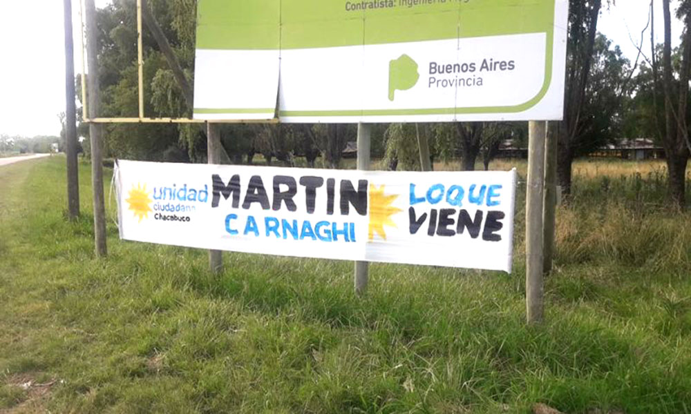 Carnaghi lanzó su candidatura a intendente de Chacabuco para 2019