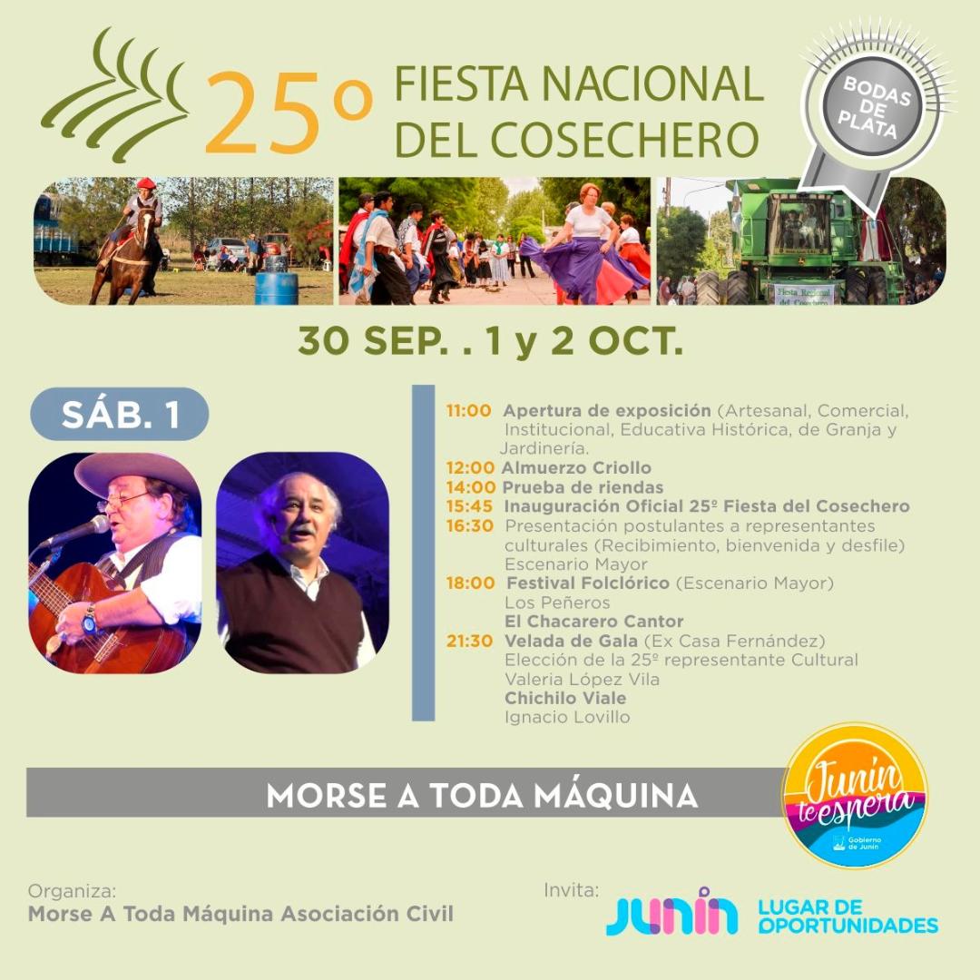 Actividades para este sábado de la Fiesta del Cosechero