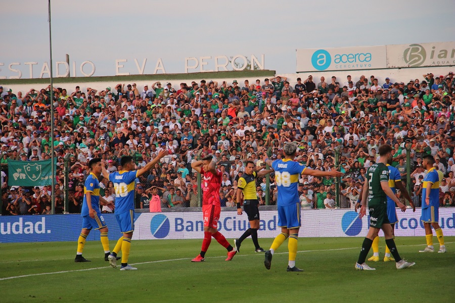 El partido entre Sarmiento y Boca, en imágenes