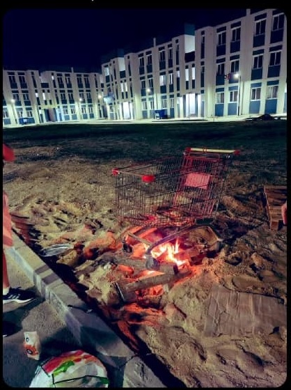 Juninenses hicieron un asado en un changuito