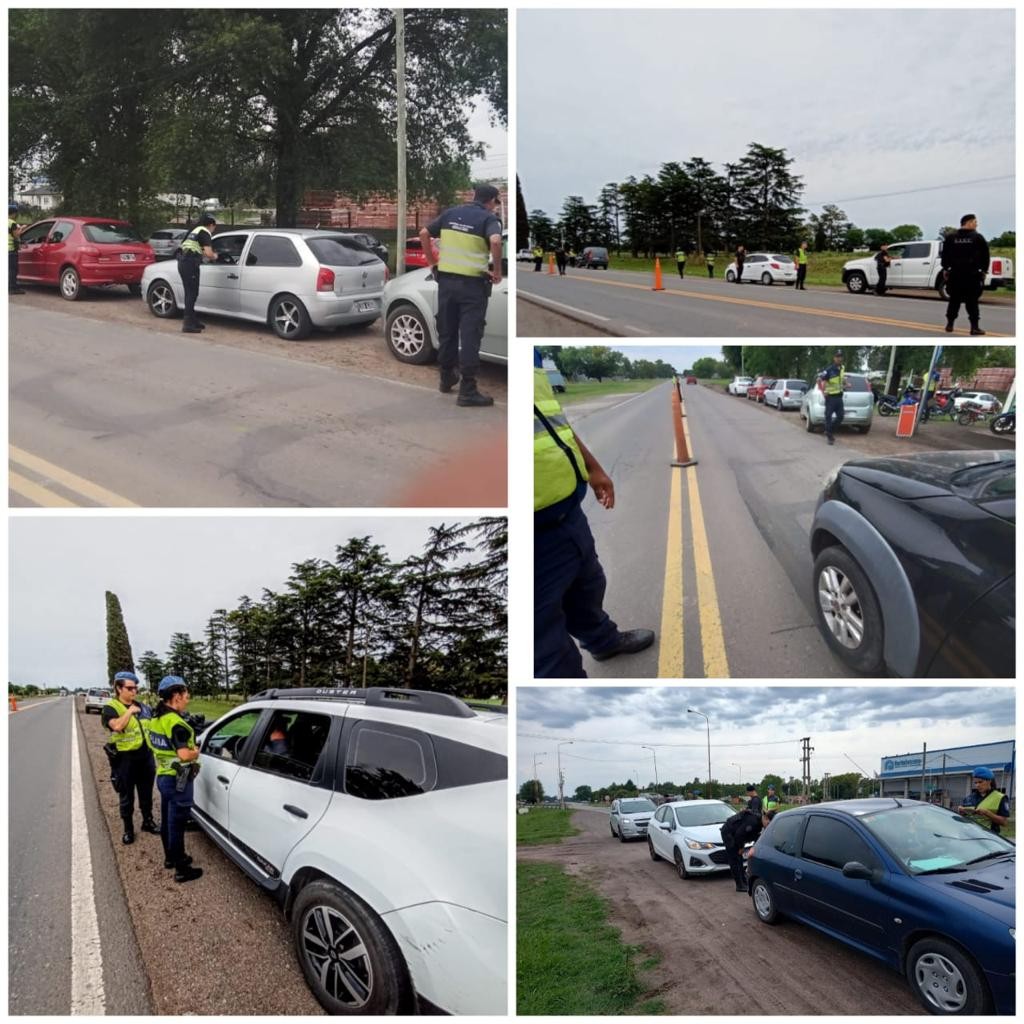 Fuerte control en Ruta Nacional 7, 188 y en ingresos a la ciudad