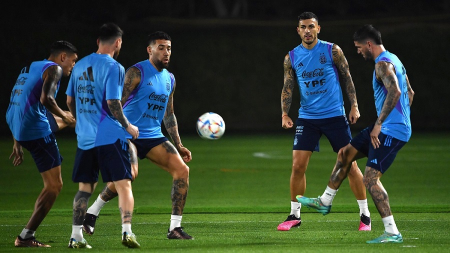 La Selección se entrenó sin Di María ni el “Papu” Gómez