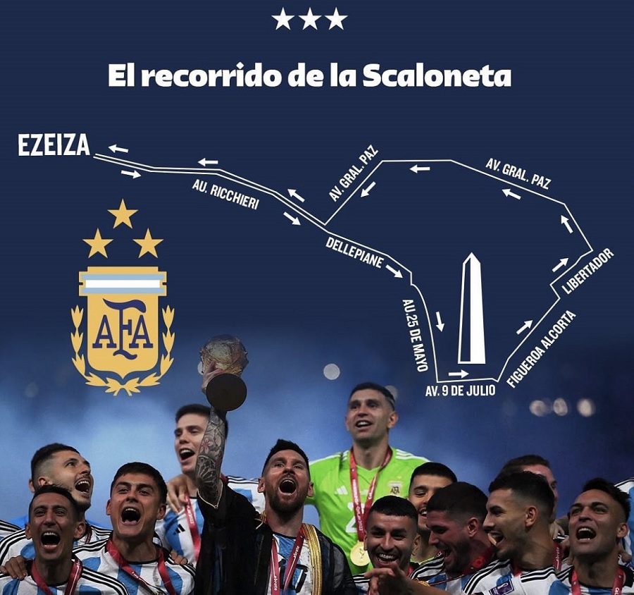 La recorrida de los campeones para festejar con la gente