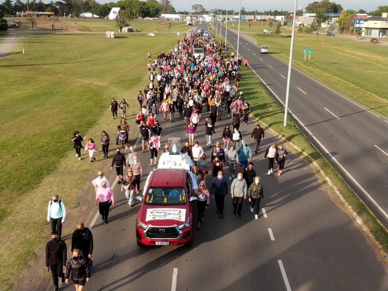 Mañana se hará la caminata en conmemoración a la Virgen de Luján