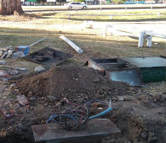 Sin luz en la zona del Parque Borchex