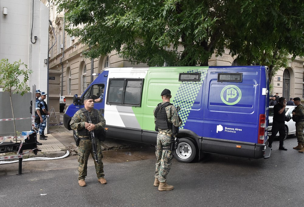Los rugbiers llegaron a los tribunales de Dolores para ser juzgados por el crimen de Báez