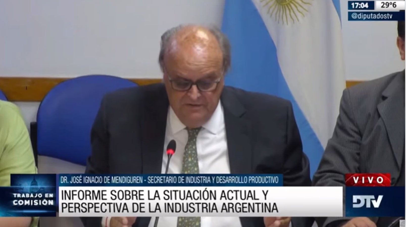 En Diputados, de Mendiguren destacó el aumento de la inversión industrial