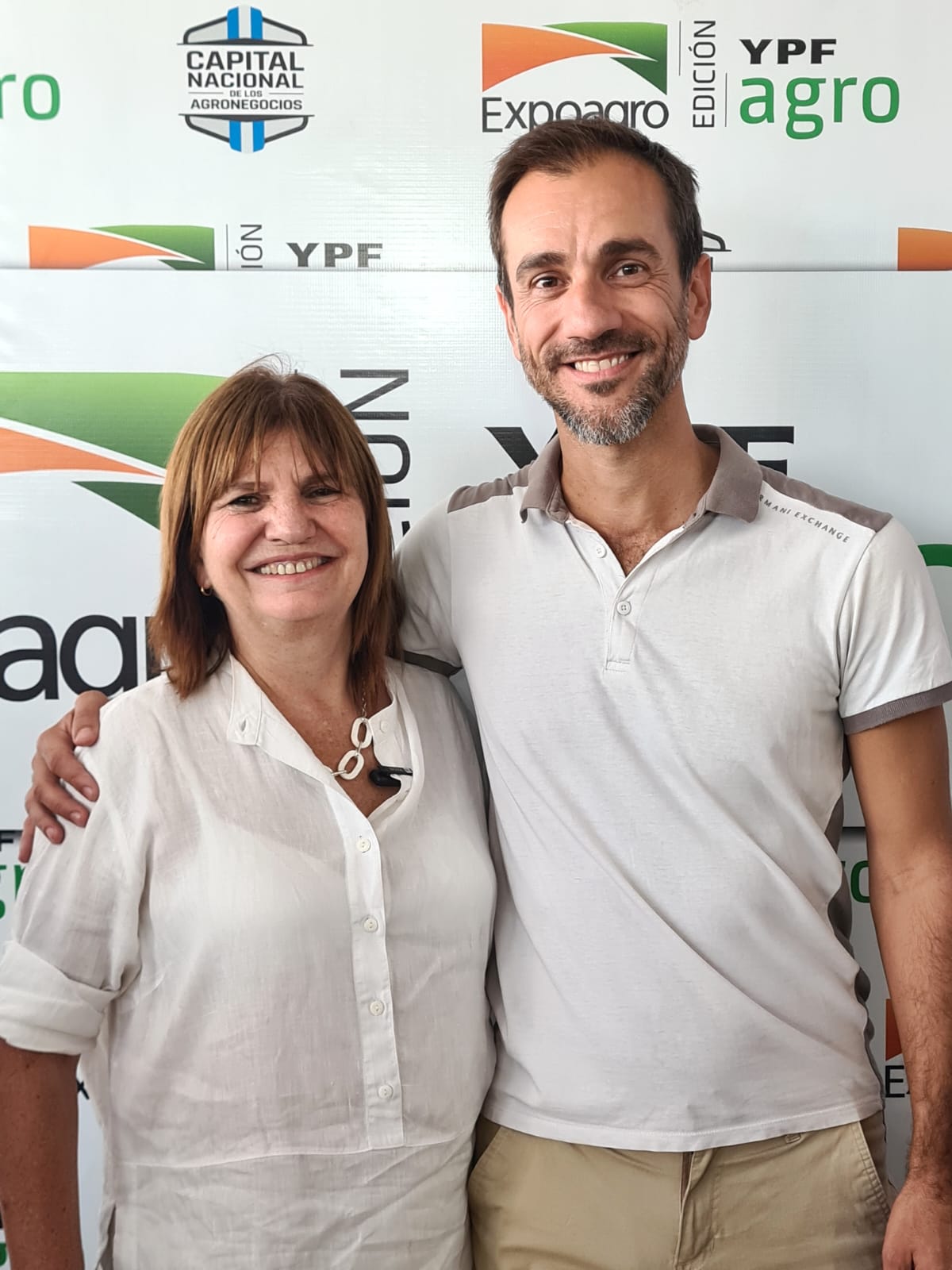 Petrecca se reunió en Expoagro con la precandidata a la presidencia Patricia Bullrich