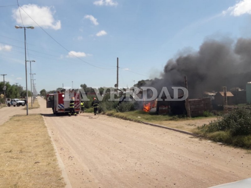 Incendio en una vivienda del Bº San Jorge