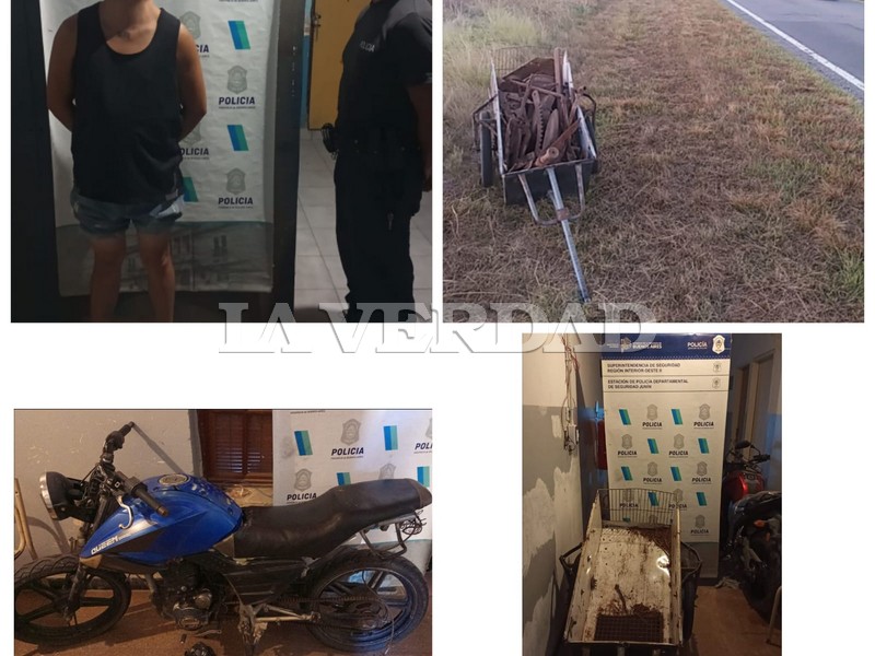 Aprehendido por robo en Agustina