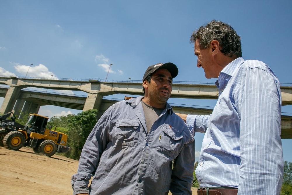 En Zárate, Katopodis recorrió el avance de obras de conectividad