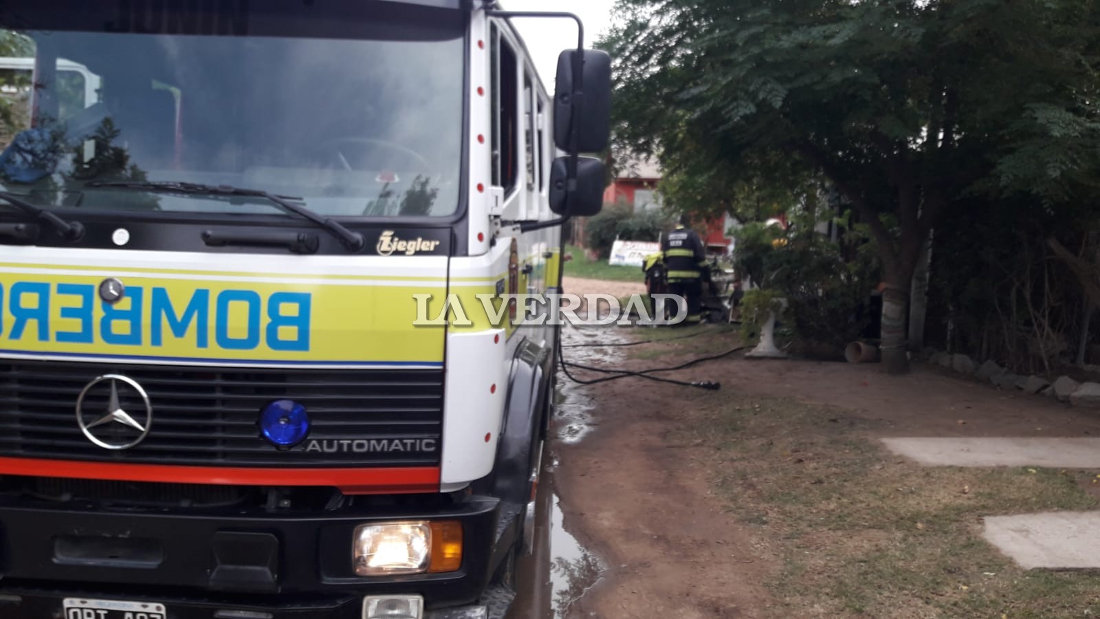 Incendio en una vivienda de la Laguna