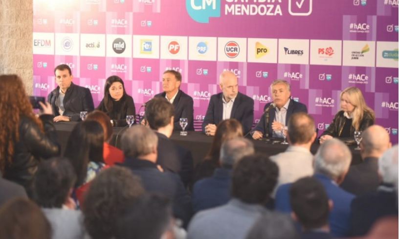 Rodríguez Larreta se mostró con Cornejo y De Marchi lanzó su frente