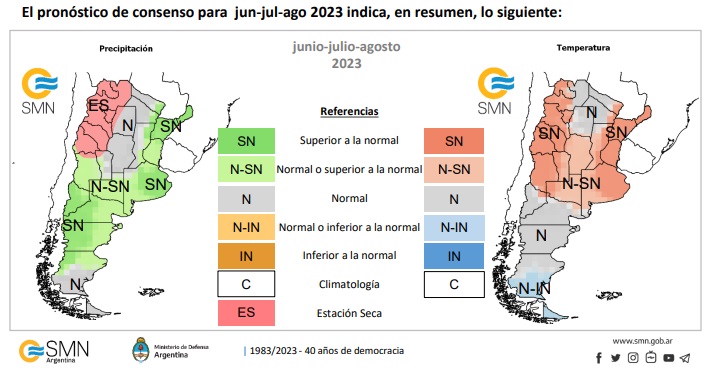 Anticipan más precipitaciones de las normales para el próximo trimestre
