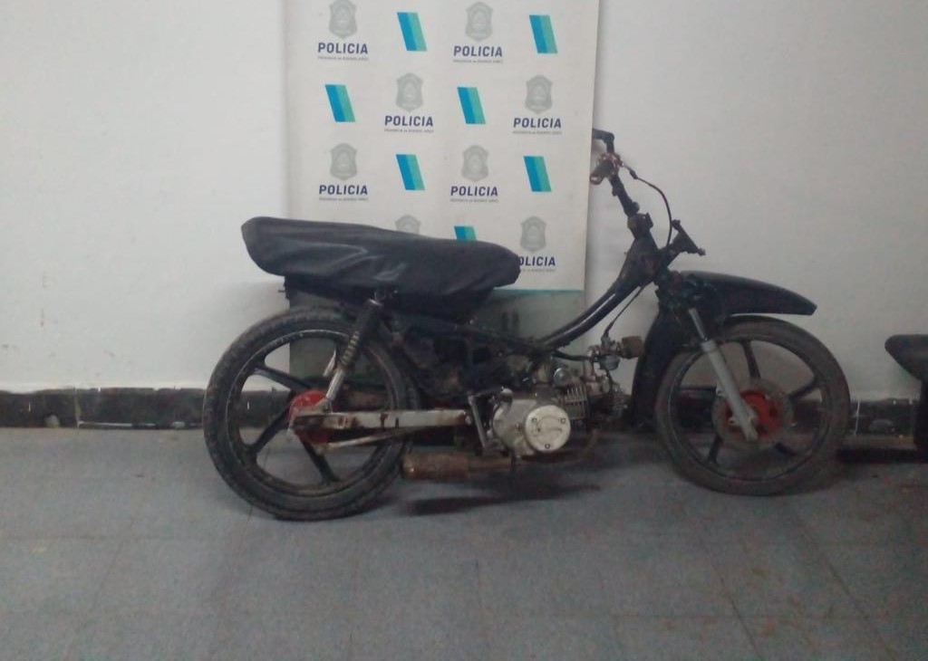 Se recuperó una moto que estaba en poder de un menor