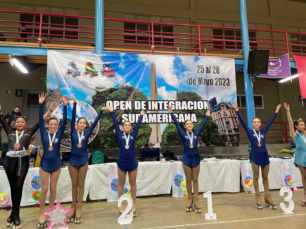 Patín artístico: las chicas de Junín, en el Torneo Open de Integración sudamericana