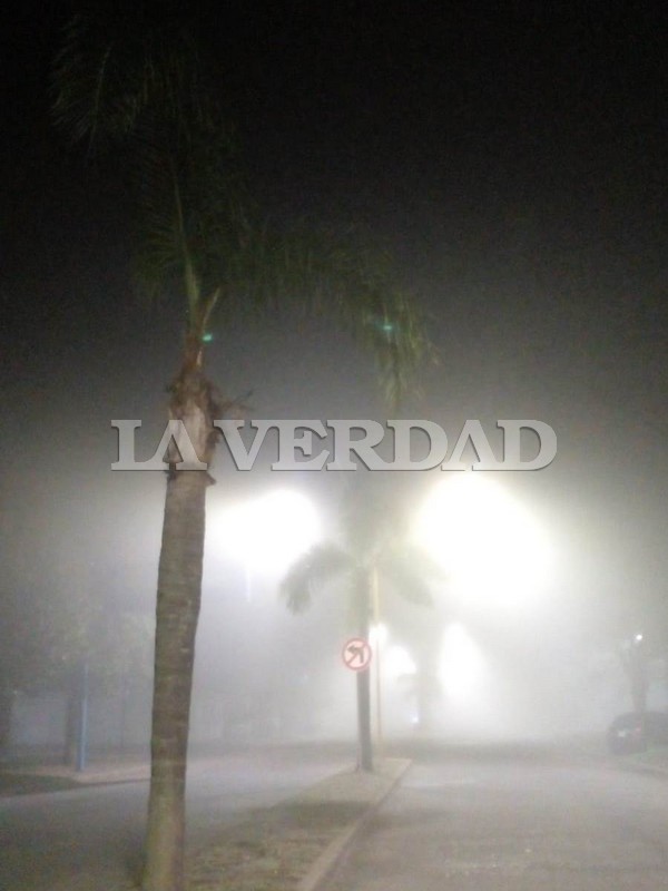 Junín amaneció bajo la niebla
