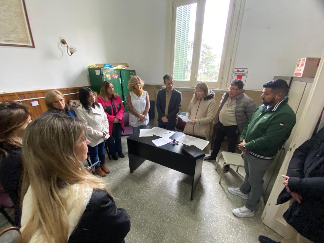 Arata valoró la inversión provincial en obras en la Escuela N° 1