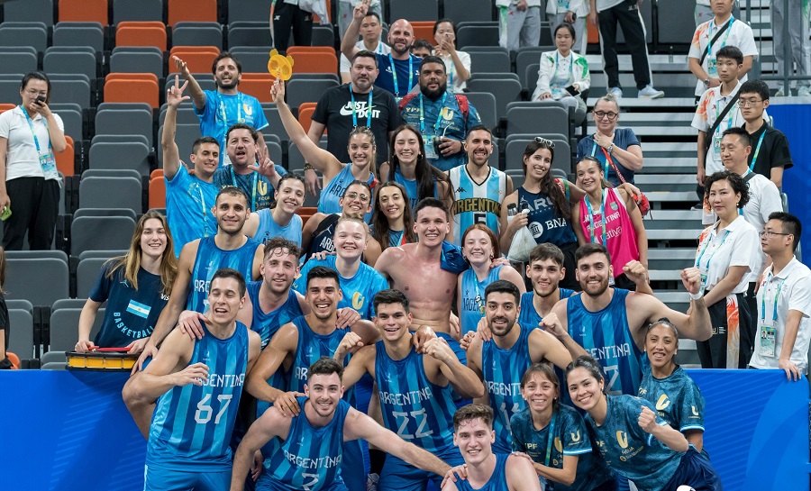 Argentina, con los juninenses, venció a Mongolia y se metió en cuartos de final