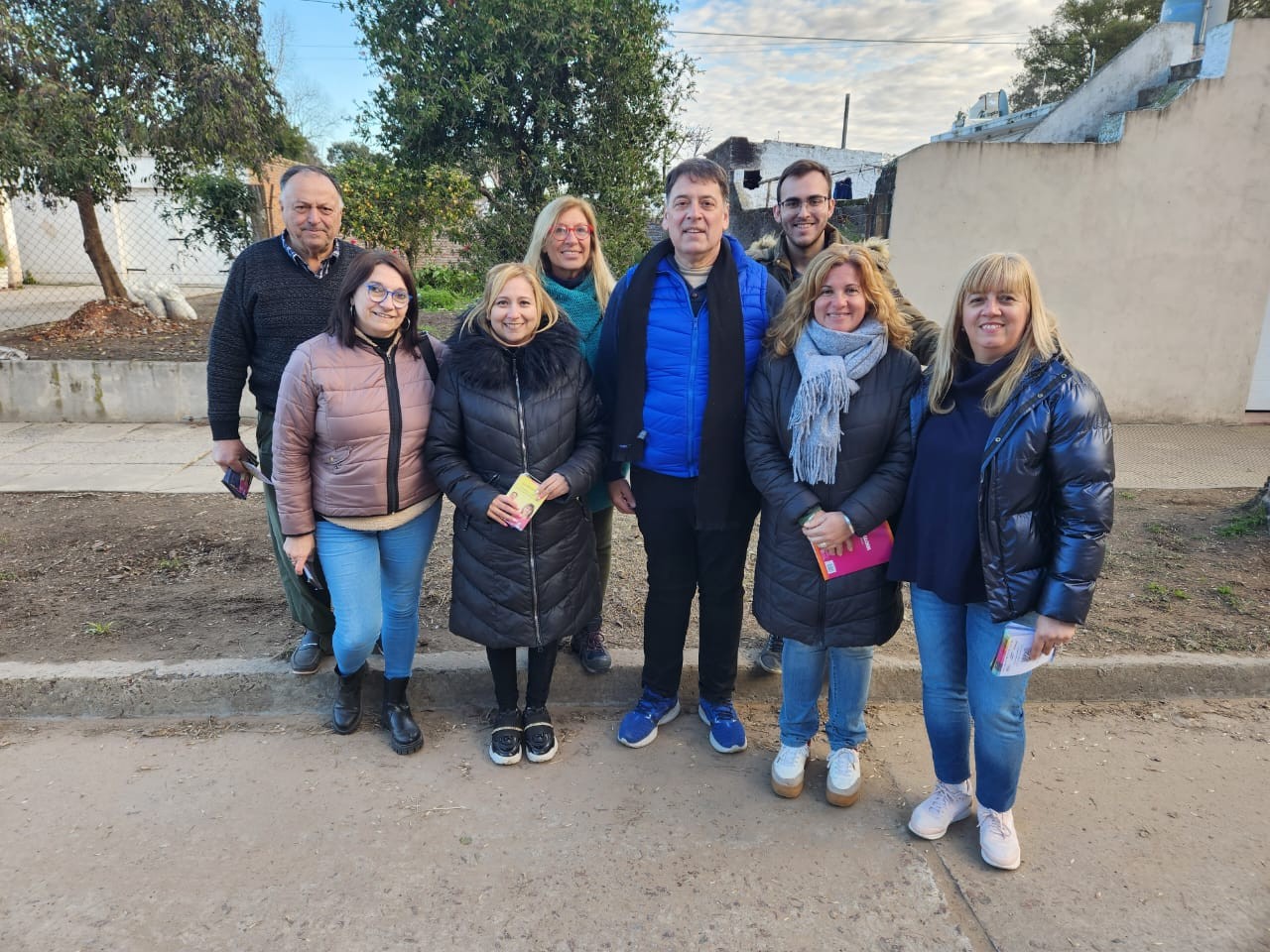 Luis Chami hizo campaña en Agustín Roca