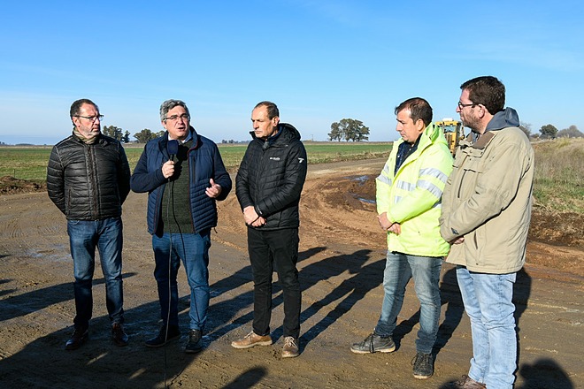 Mejora de caminos rurales en Carlos Casares
