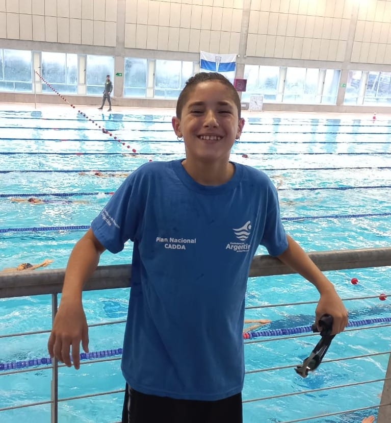 Natación: Lautaro Roche, en un campus