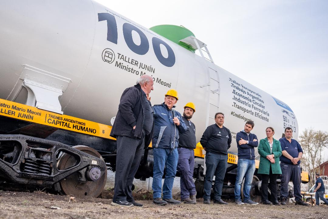 El Taller Mario Meoni recuperó más de 100 vagones ferroviarios