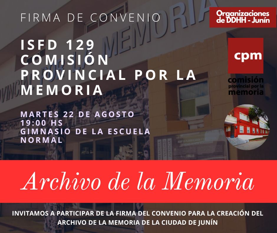 Crearán el Archivo de la Memoria de la Ciudad de Junín
