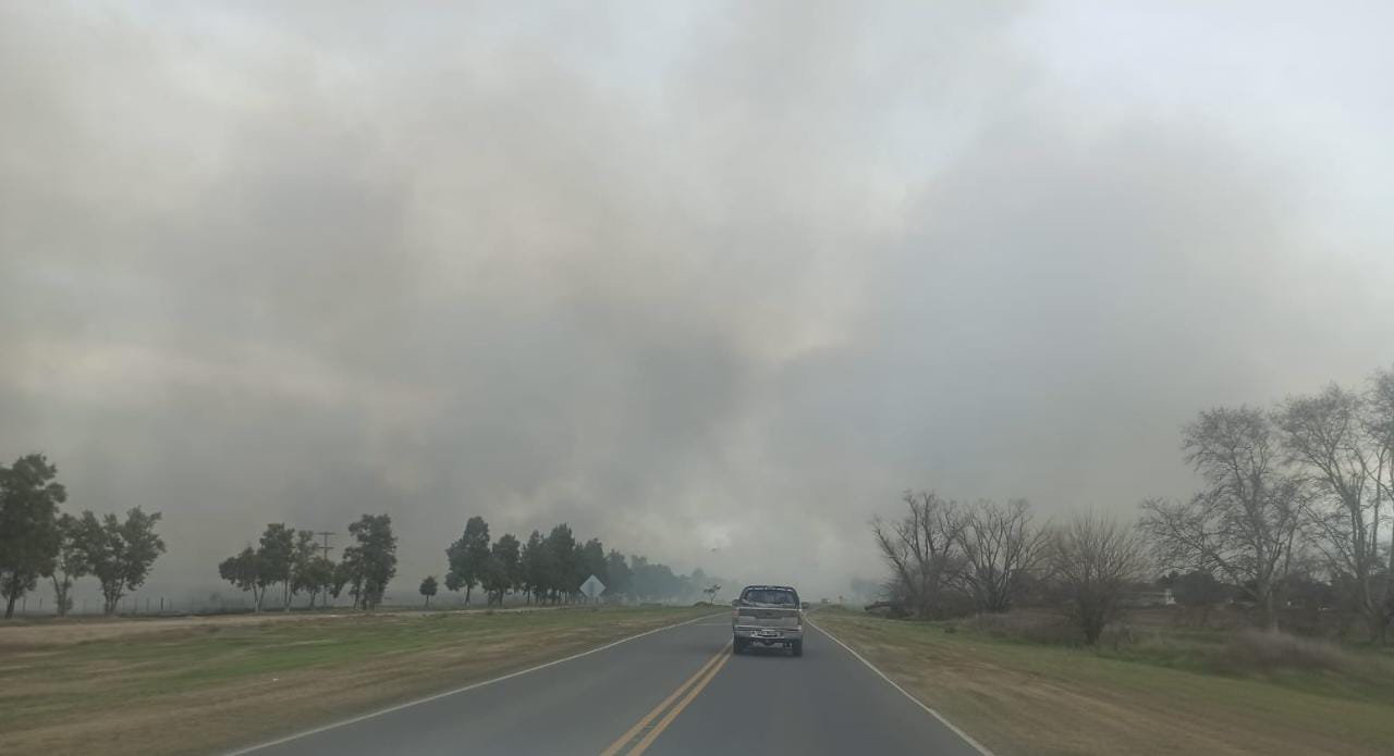 Quemas no autorizadas llenaron de humo el camino a la Laguna