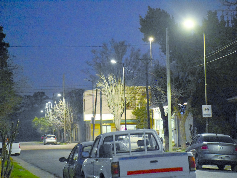 Chivilcoy: iluminación LED en el barrio Sud