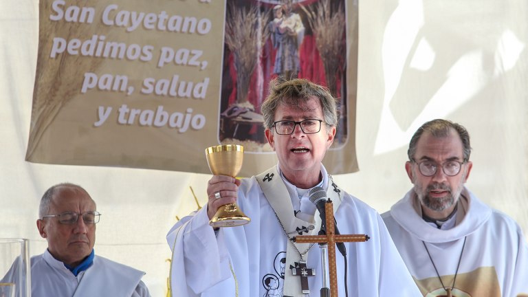 El reclamo de García Cuerva, en el Día de San Cayetano