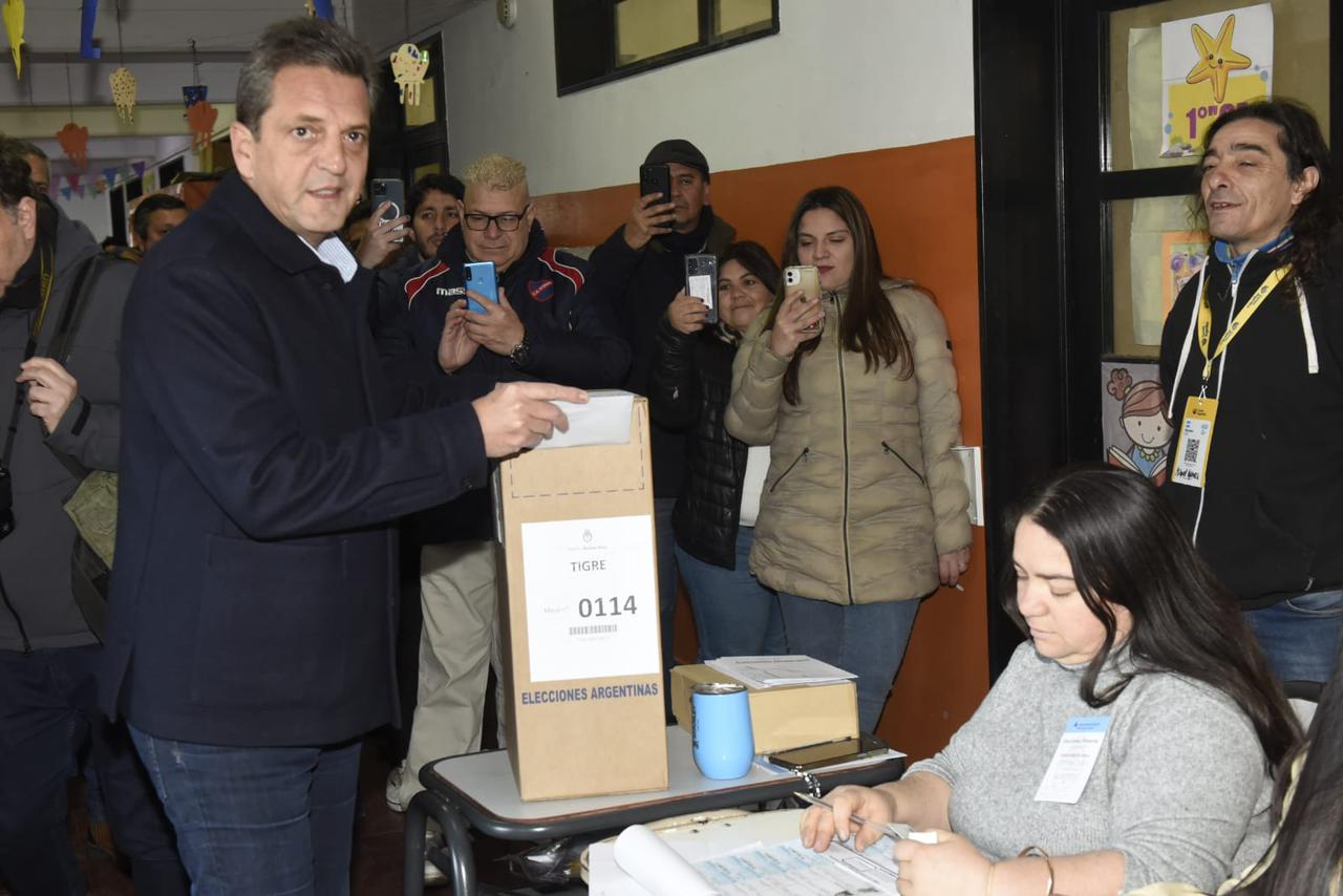 Massa: «La gente esta votando con tranquilidad y confianza»