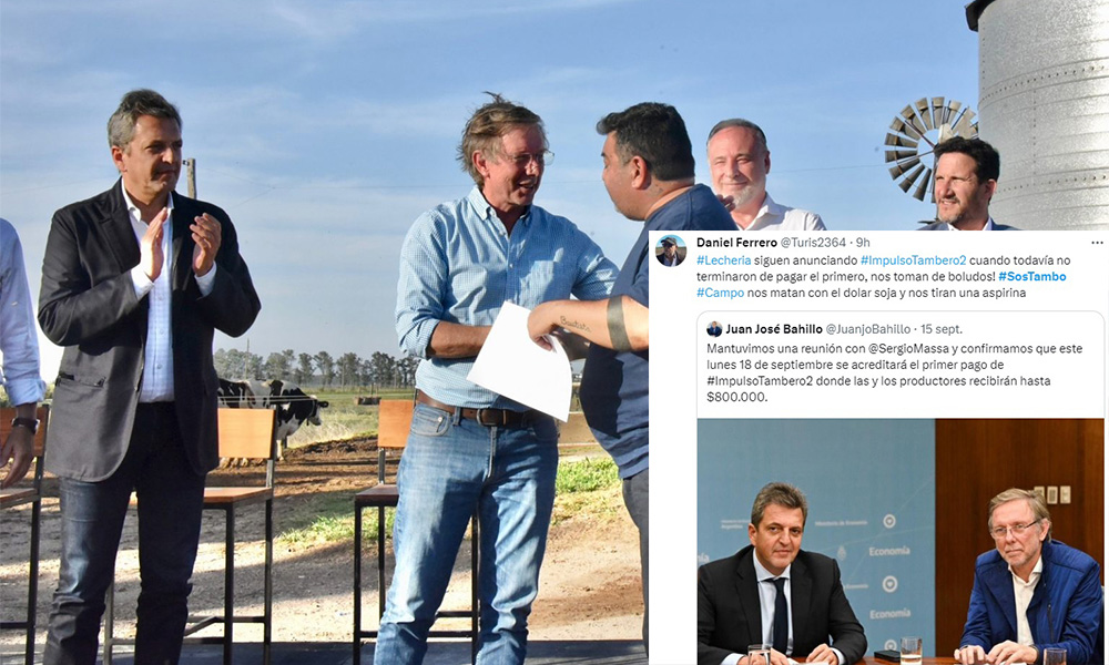 Los tamberos y la industria le reclamaron medidas a Sergio Massa