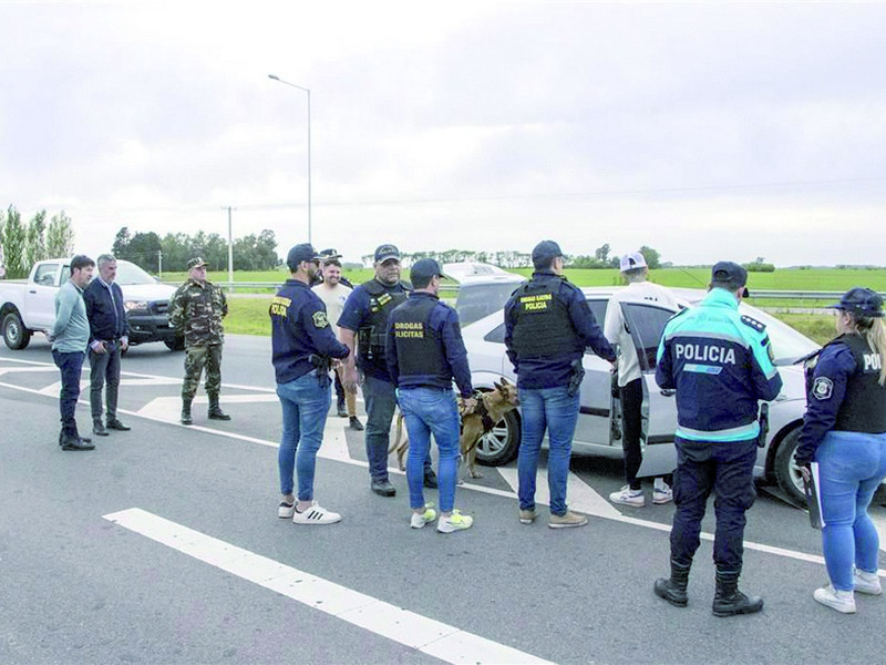 Megaoperativo antidrogas sobre RN 7