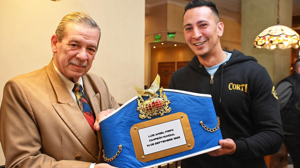 Entregarán en forma simbólica un cinturón de campeón mundial de boxeo a Luis Ángel Firpo