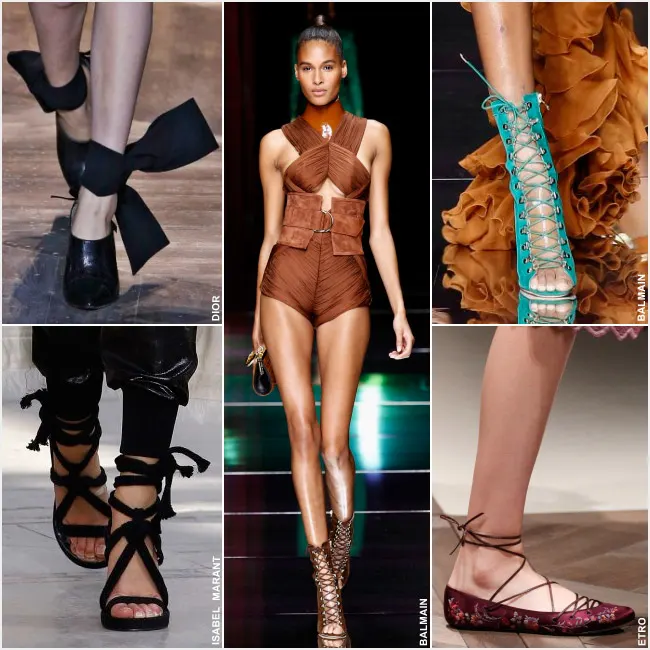 Cómo son las sandalias “Lace up”, un capricho de la moda