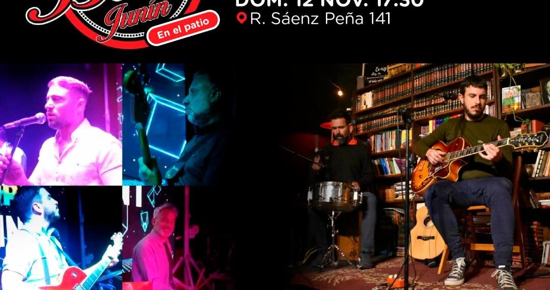 Una tarde a puro blues en el patio del Museo municipal