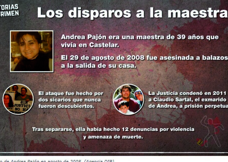 El femicidio de Andrea Pajón: un ex obsesionado y dos sicarios que no dejaron huellas