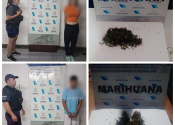 Aprehendidos, lesionados y marihuana secuestrada