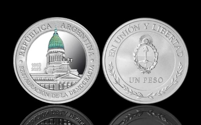 El BCRA lanzó una moneda inédita de un peso