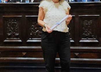 Gentile recibió su diploma y jurará como la primera intendente de 9 de Julio