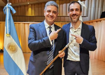 Petrecca estuvo en la asunción de Jorge Macri
