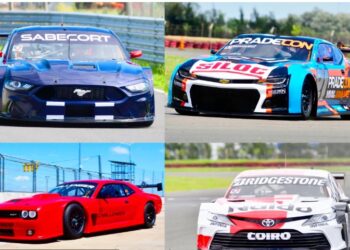 Los autos de nueva generación del TC probaron en San Nicolás