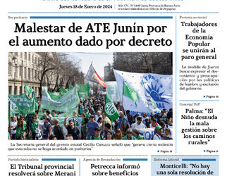 Jueves 18 de enero de 2024