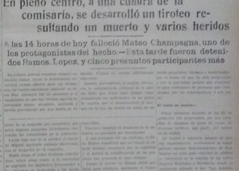 En pleno centro, a una cuadra de la comisaría, se desarrolló un tiroteo, resultando un muerto y varios heridos