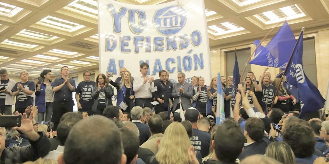 La UCR y La Bancaria de Palazzo cierran filas contra la privatización del Banco Nación