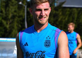 Valentini, presente en un nuevo entrenamiento