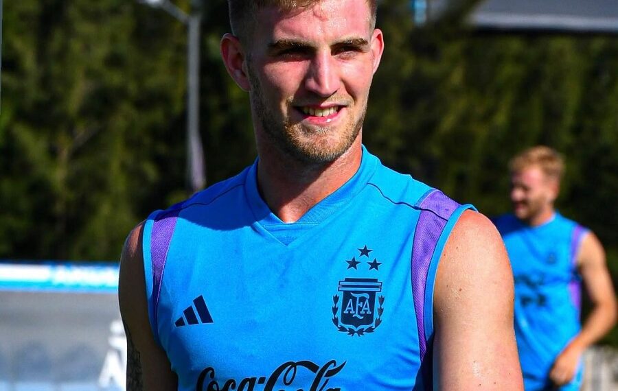 Valentini, presente en un nuevo entrenamiento