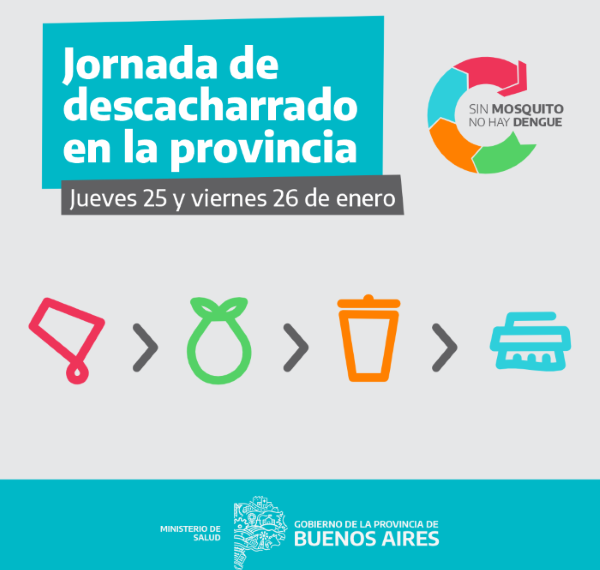 Dengue: jornadas de descacharrado intensivo en municipios