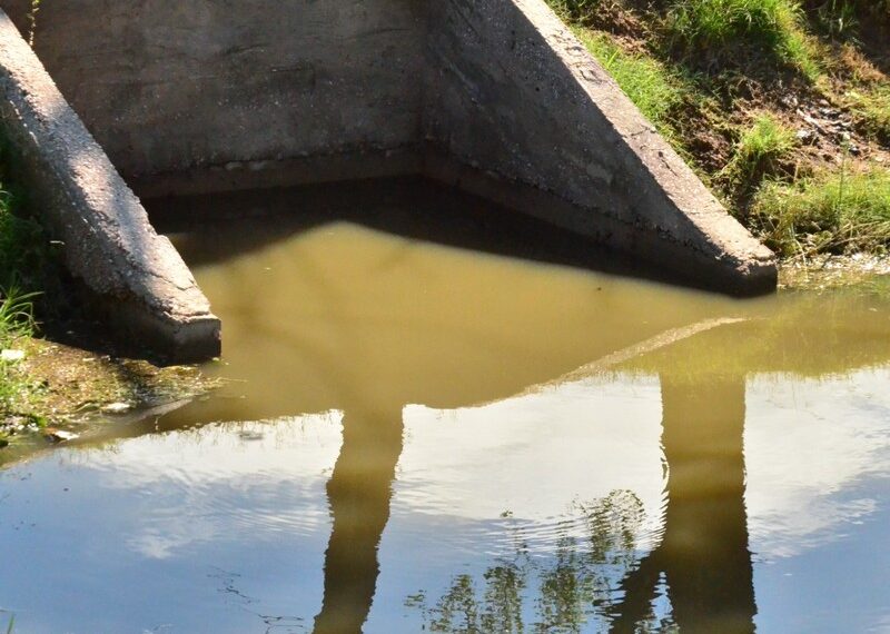 Relevamiento de canales de desagüe en Rivadavia